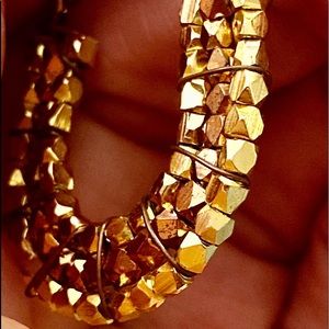 Shades of gold earrings
